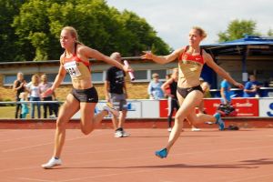 Die 4x100m Nationalstaffel bei der Cosinus Kurpfalz Gala