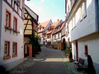 Blick durch die Judengasse in Weinheim