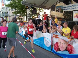 TSG-Läufer Matthias Müller  beim Altstadtlauf in Weinheim