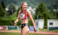 Gina Lückenkemper nach ihren sensationellen 11,13s im 100m Finale der Frauen