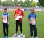 Leon Leverenz (M12) freut sich über den Badischen Mehrkampftitel