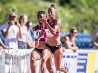 Tatjana Pinto auf dem Weg zu (windunterstützten) sensationellen 10,96s