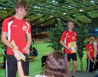 Carlos Dietrich und William Roster bei der Siegerehrung