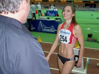 Diana Klukas mit Trainer Alexander Bub