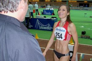 Diana Klukas mit Trainer Alexander Bub