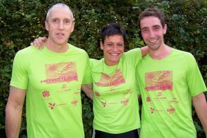 Unsere Athleten unterzogen das diesjährige Herbstlauf-Shirt schon einem umfangreichen Vorab-Test.