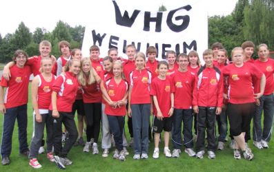 Die erfolgreiche Mannschaft des Weinheimer Heisenberg Gymnasiums