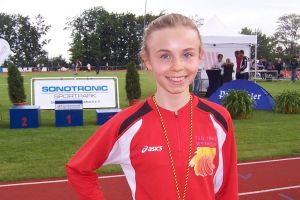 Die Bronzemedaillengewinnerin konnte sich neben dem dritten Platz auch über eine neue persönliche Bestleistung freuen