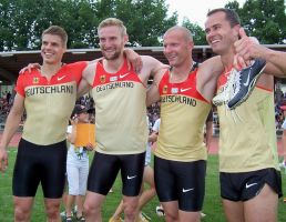 Die Asse des Monats Juli nach ihrem sensationellen Deutschen Rekord beim Olympiatest in Weinheim