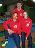 Unsere drei Neuzugänge beim Training in der Mannheimer OSP-Halle