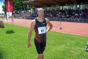 Tobias Unger bei der Cosinus Kurpfalz Gala 2012 im Weinheimer Sepp-Herberger-Stadion